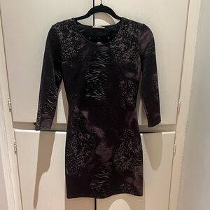 Patterned Bodycon Dress